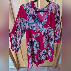 Fig and Flower Pink Floral Mini Dress